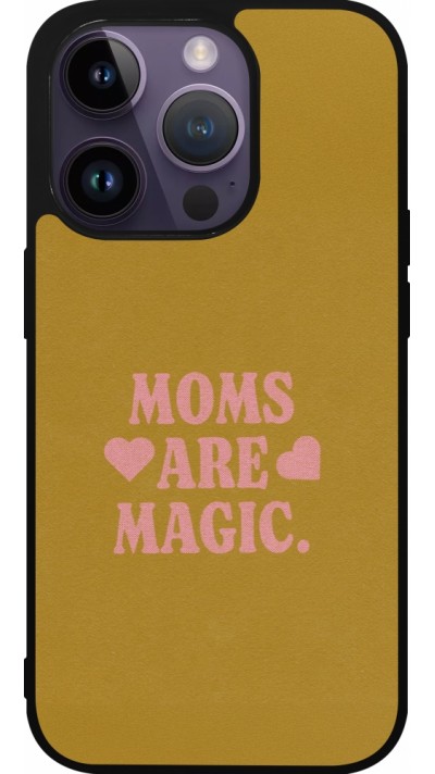 iPhone 15 Pro Case Hülle - Silikon schwarz Mom 2026 Are Magic
