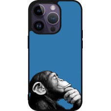 iPhone 15 Pro Case Hülle - Silikon schwarz Monkey Pop Art