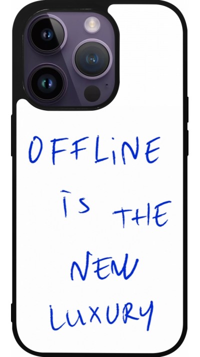 iPhone 15 Pro Case Hülle - Silikon schwarz Offline is the new luxury
