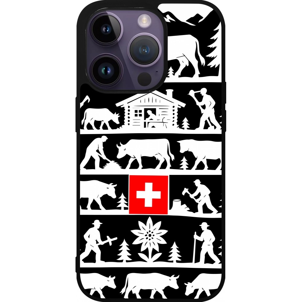 iPhone 15 Pro Case Hülle - Silikon schwarz Poya Schweiz 1 schwarz
