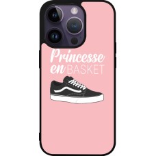 iPhone 15 Pro Case Hülle - Silikon schwarz princesse en basket