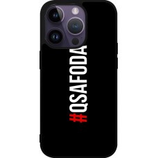 Coque iPhone 15 Pro - Silicone rigide noir Qsafoda 1