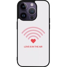 Coque iPhone 15 Pro - Silicone rigide noir Saint Valentines Day 26 Love is in the air