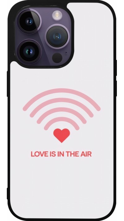 Coque iPhone 15 Pro - Silicone rigide noir Saint Valentines Day 26 Love is in the air