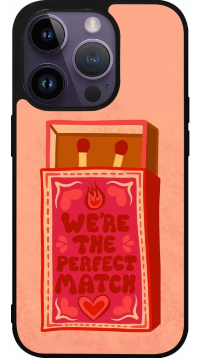 Coque iPhone 15 Pro - Silicone rigide noir Saint Valentines Day 26 Perfect Match