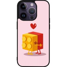 Coque iPhone 15 Pro - Silicone rigide noir Saint Valentines Day 26 Puzzle
