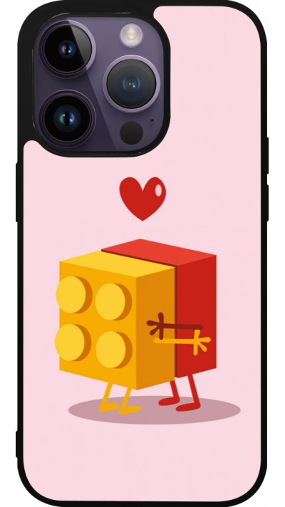 Coque iPhone 15 Pro - Silicone rigide noir Saint Valentines Day 26 Puzzle