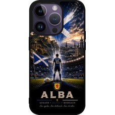 iPhone 15 Pro Case Hülle - Silikon schwarz Fussball Schottland splash 2026