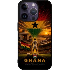 iPhone 15 Pro Case Hülle - Silikon schwarz Fussball Ghana splash 2026