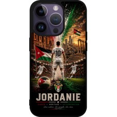 iPhone 15 Pro Case Hülle - Silikon schwarz Fussball Jordanien splash 2026