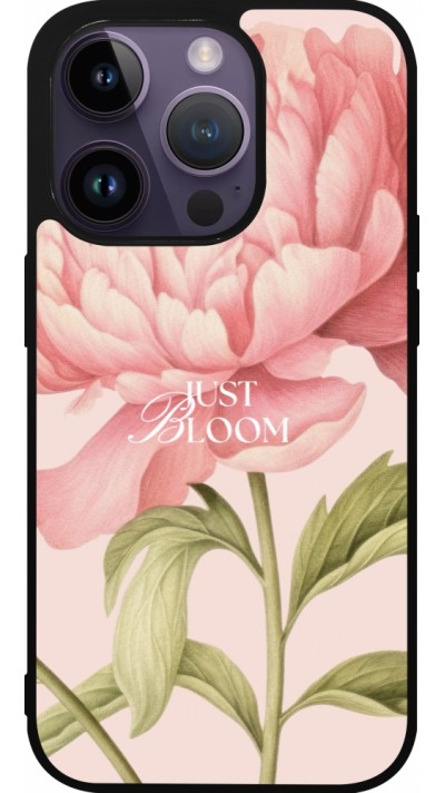 iPhone 15 Pro Case Hülle - Silikon schwarz Just Bloom Spring 2026