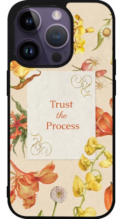 iPhone 15 Pro Case Hülle - Silikon schwarz Trust the process Spring 2026