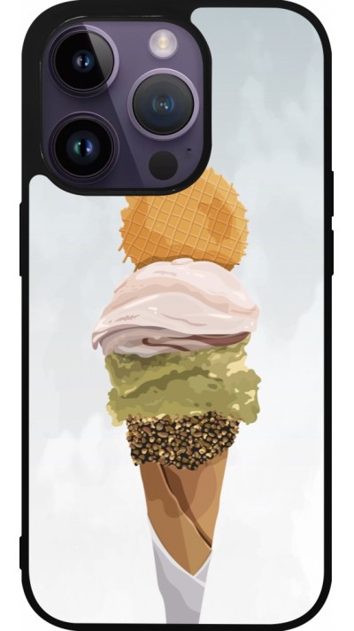 iPhone 15 Pro Case Hülle - Silikon schwarz Summer 2025 Cornet