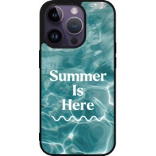Coque iPhone 15 Pro - Silicone rigide noir Summer 2025 Summer is here