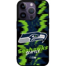 Coque iPhone 15 Pro - Silicone rigide noir Super Bowl 26 Seattle 2