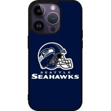 Coque iPhone 15 Pro - Silicone rigide noir Super Bowl 26 Seattle 3