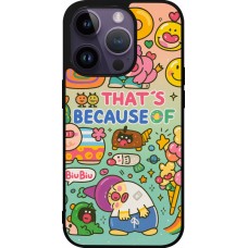 Coque iPhone 15 Pro - Silicone rigide noir Thats beacause of