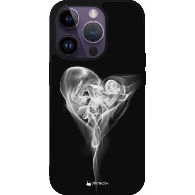 iPhone 15 Pro Case Hülle - Silikon schwarz Valentine 2022 Black Smoke