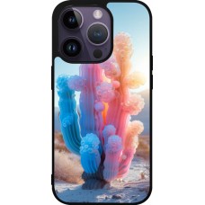 iPhone 15 Pro Case Hülle - Silikon schwarz Artificial vegetation 2025