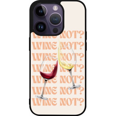 iPhone 15 Pro Case Hülle - Silikon schwarz Wine not