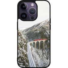iPhone 15 Pro Case Hülle - Silikon schwarz Winter 25 Winter polar express