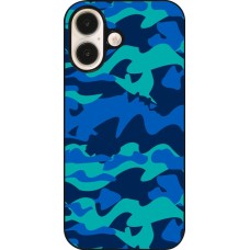 Coque iPhone 16 - Camo Blue