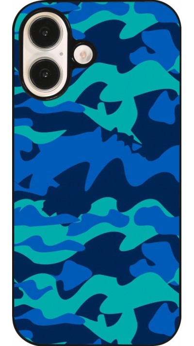 Coque iPhone 16 - Camo Blue
