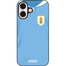 iPhone 16 Case Hülle - Uruguay 2022 personalisierbares Fussballtrikot