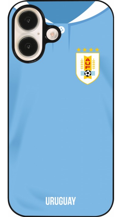 Coque iPhone 16 - Maillot de football Uruguay 2022 personnalisable