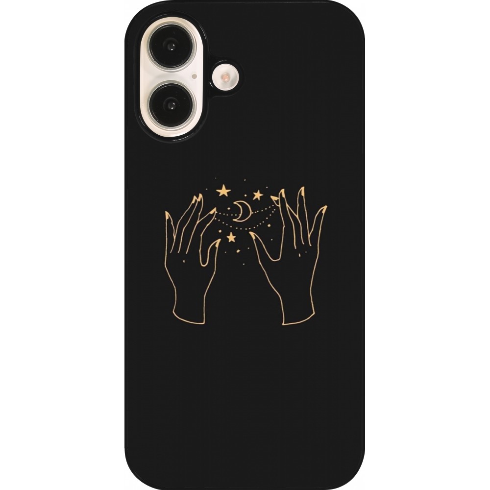 iPhone 16 Case Hülle - Grey magic hands