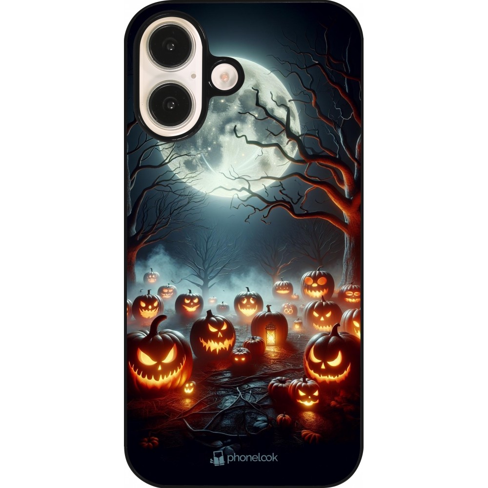 iPhone 16 Case Hülle - Halloween 2024 Viele Kuerbisse