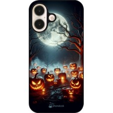 iPhone 16 Case Hülle - Halloween 2024 Viele Kuerbisse