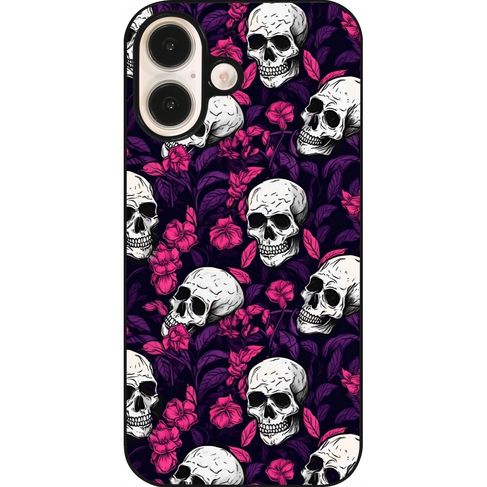 iPhone 16 Case Hülle - Halloween 2024 romantic skulls