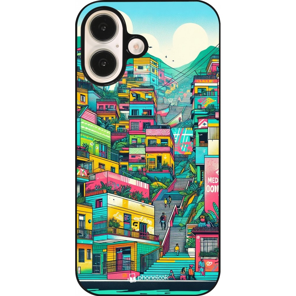 Coque iPhone 16 - Medellin Comuna 13 Art
