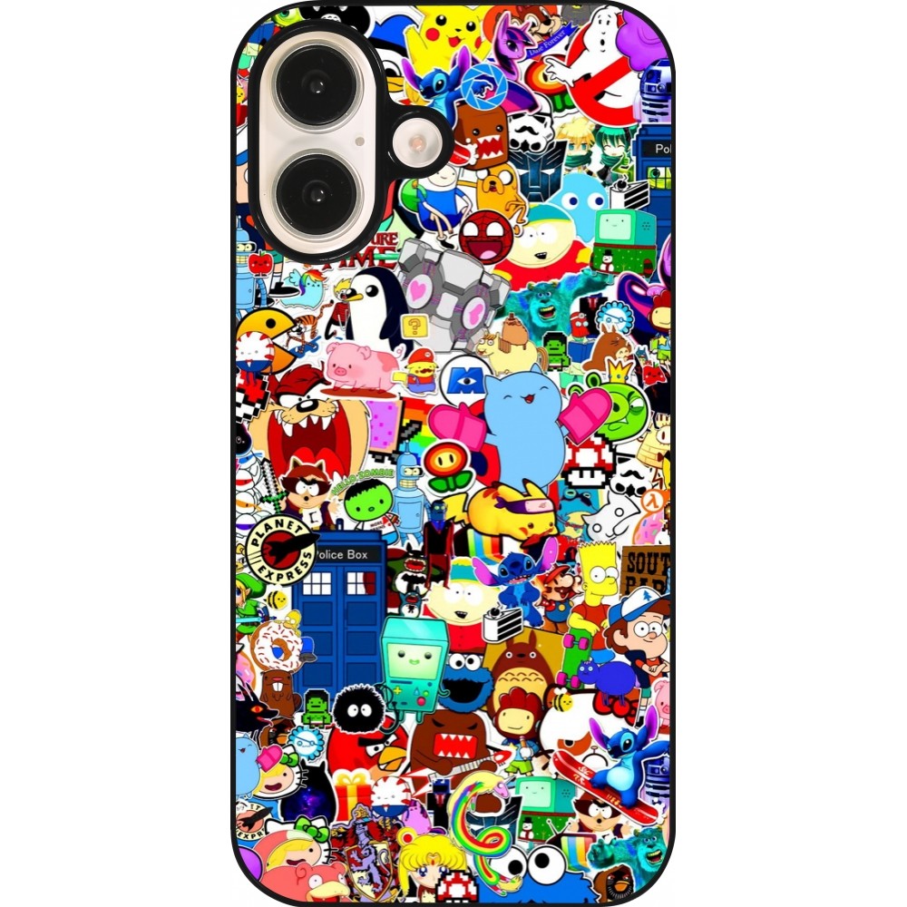 Coque iPhone 16 - Mixed cartoons