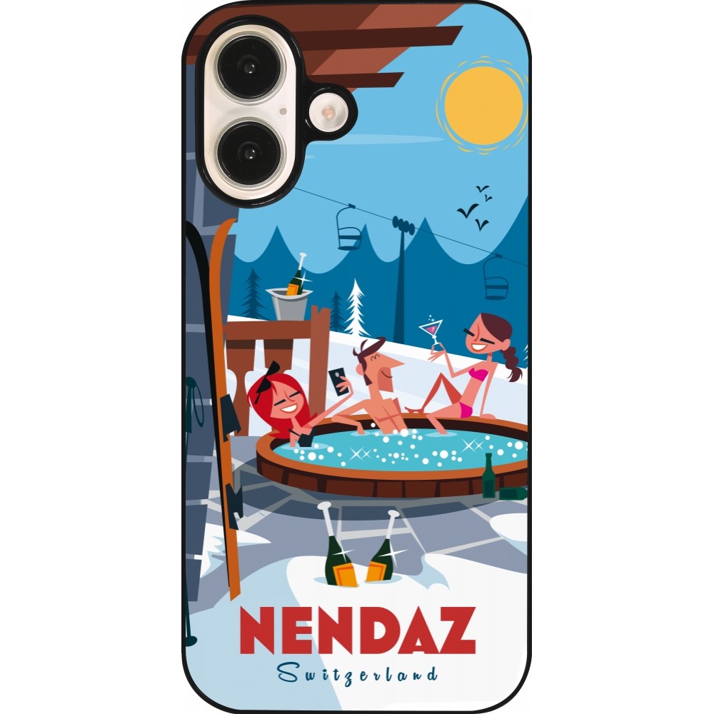 Coque iPhone 16 - Nendaz Mountain Jacuzzi