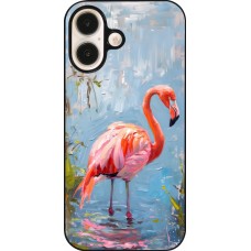 iPhone 16 Case Hülle - Paint Flamingo