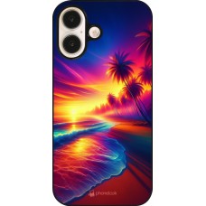 iPhone 16 Case Hülle - Strand Sonnenuntergang auffällig