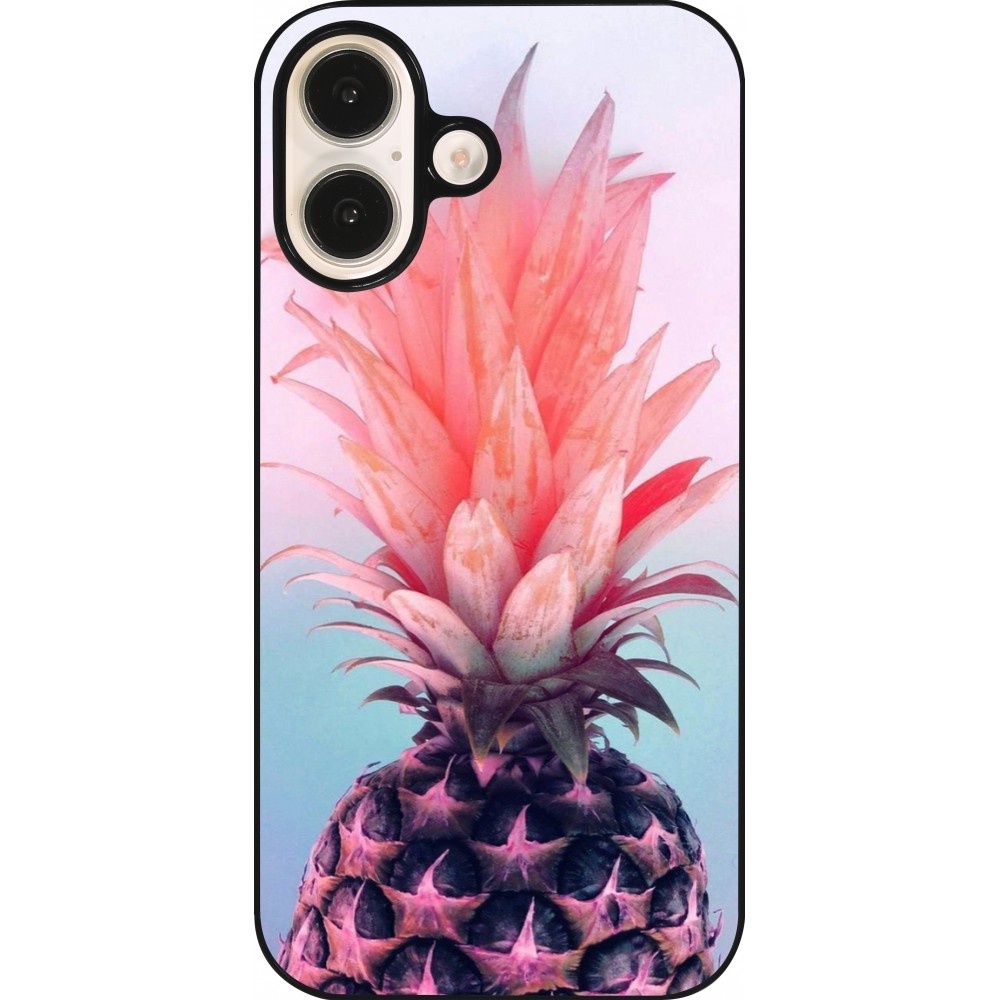 iPhone 16 Case Hülle - Purple Pink Pineapple