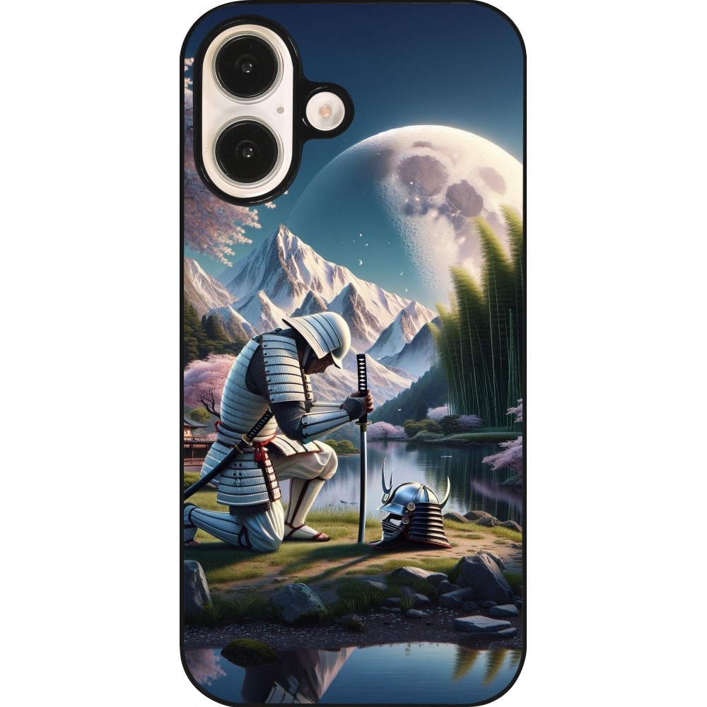Coque iPhone 16 - Samurai Katana Lune