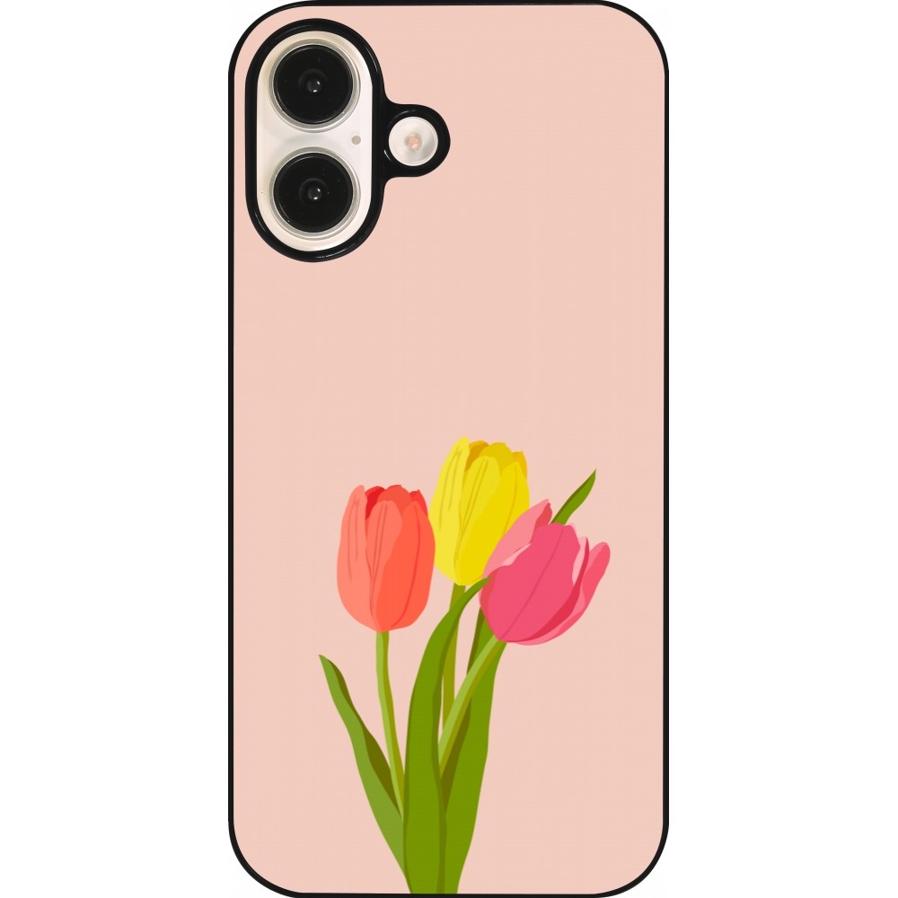 Coque iPhone 16 - Spring 23 tulip trio