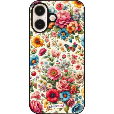 Coque iPhone 16 - Spring 25 printemps fleuri