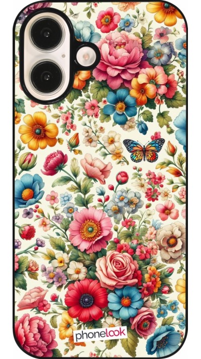 Coque iPhone 16 - Spring 25 printemps fleuri