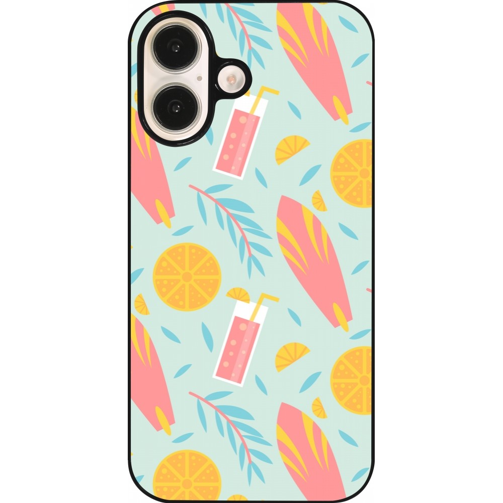 iPhone 16 Case Hülle - Summer 2025 Pattern citron