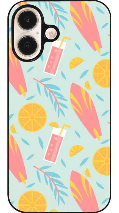 Coque iPhone 16 - Summer 2025 Pattern citron