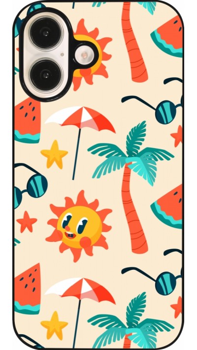 Coque iPhone 16 - Summer 2025 Pattern soleil