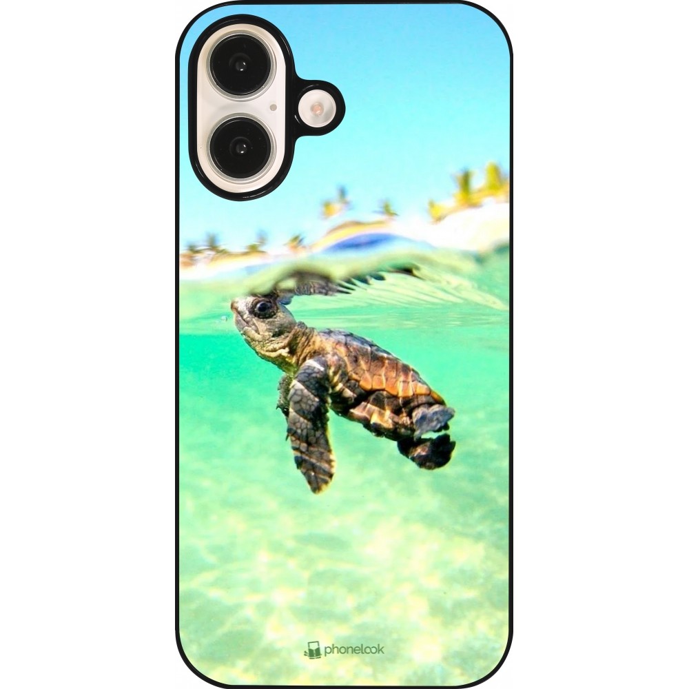 Coque iPhone 16 - Turtle Underwater