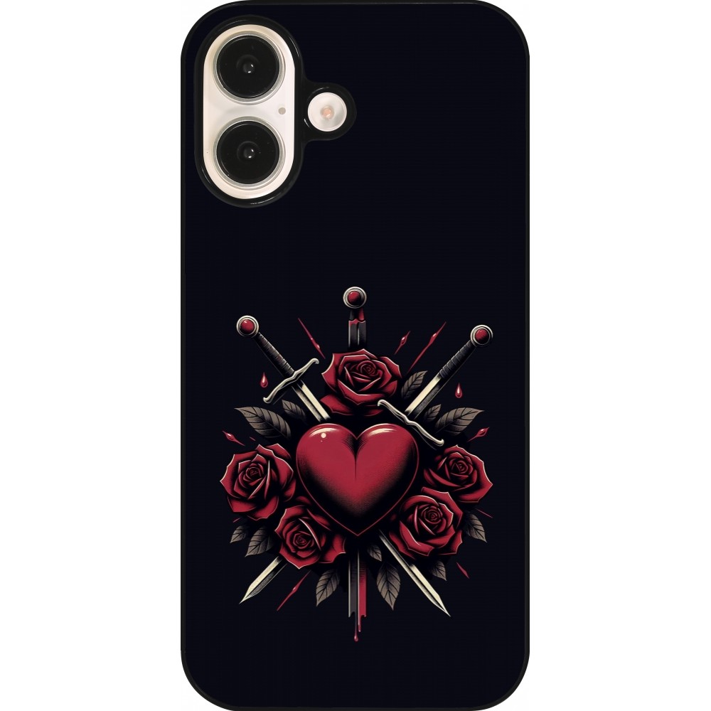 Coque iPhone 16 - Valentine 2024 gothic love