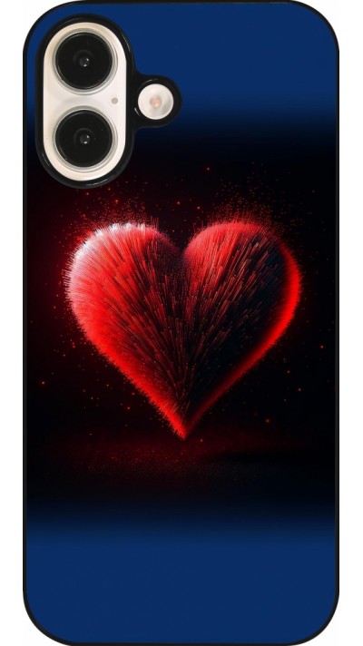 Coque iPhone 16 - Valentine 2025 coeur rouge