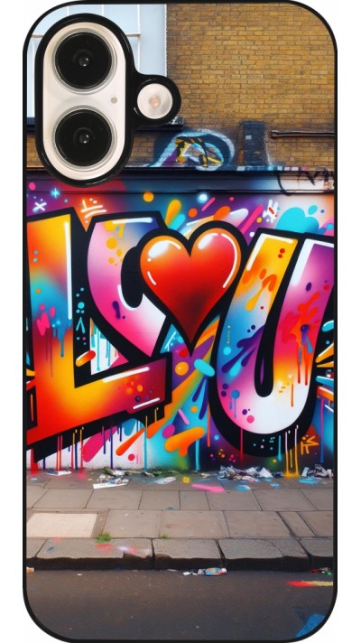 Coque iPhone 16 - Valentine 2025 Love U Tag